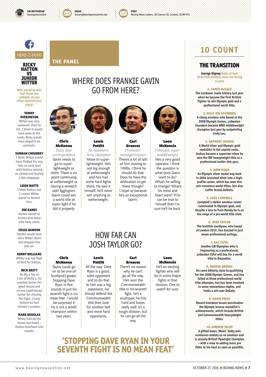 Boxing News Preview Pages