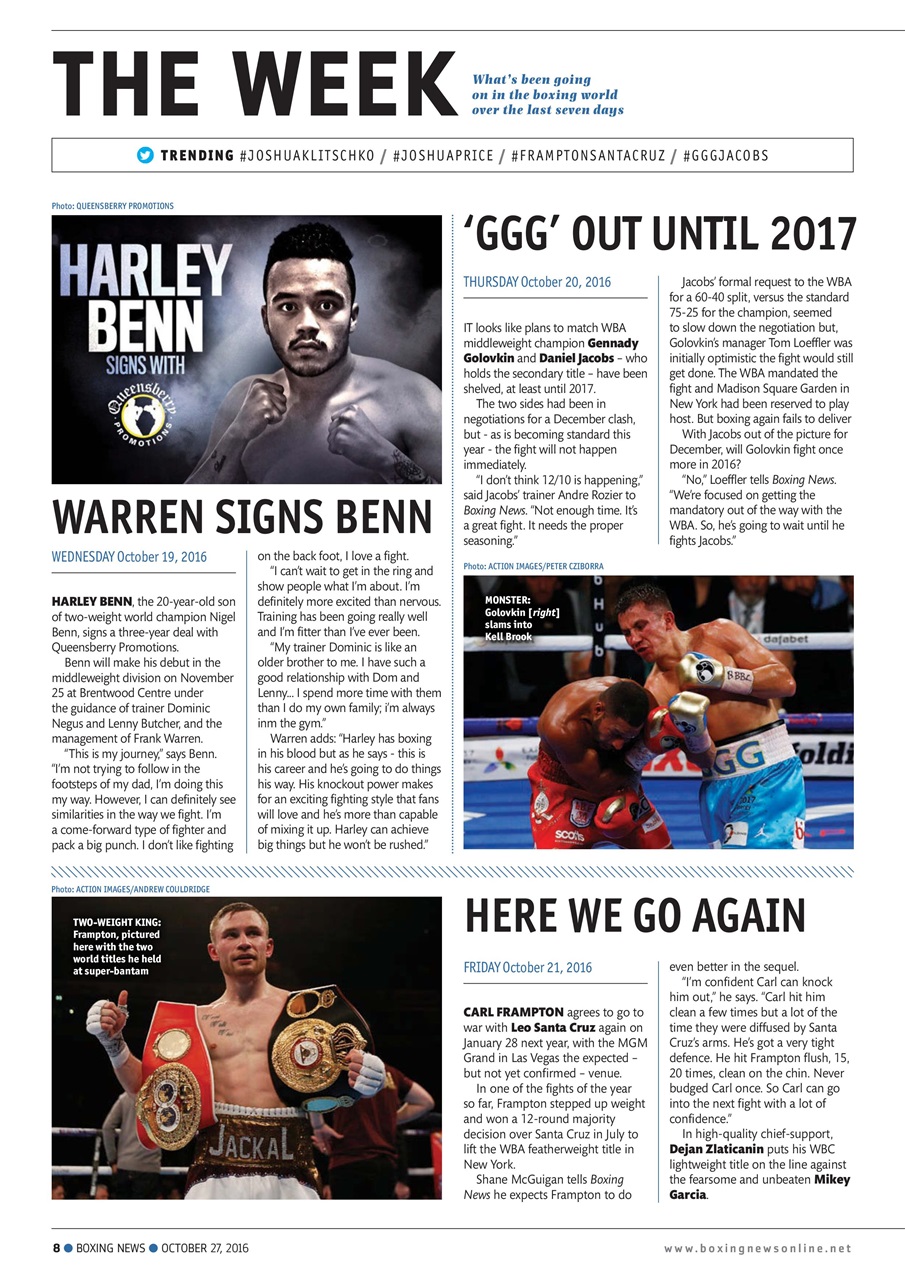 Boxing News Preview Pages