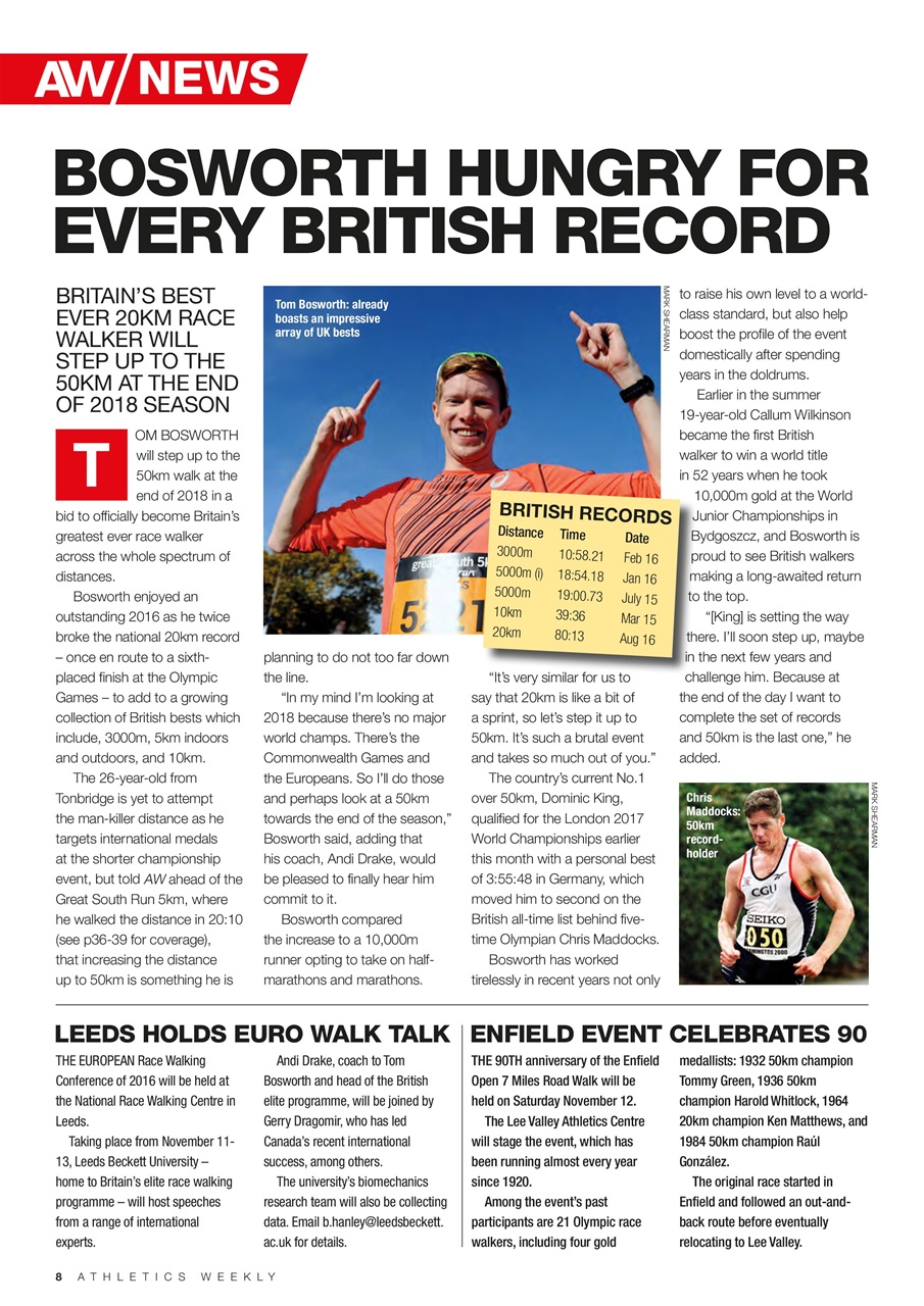 AW – Athletics Weekly Magazine Preview Pages