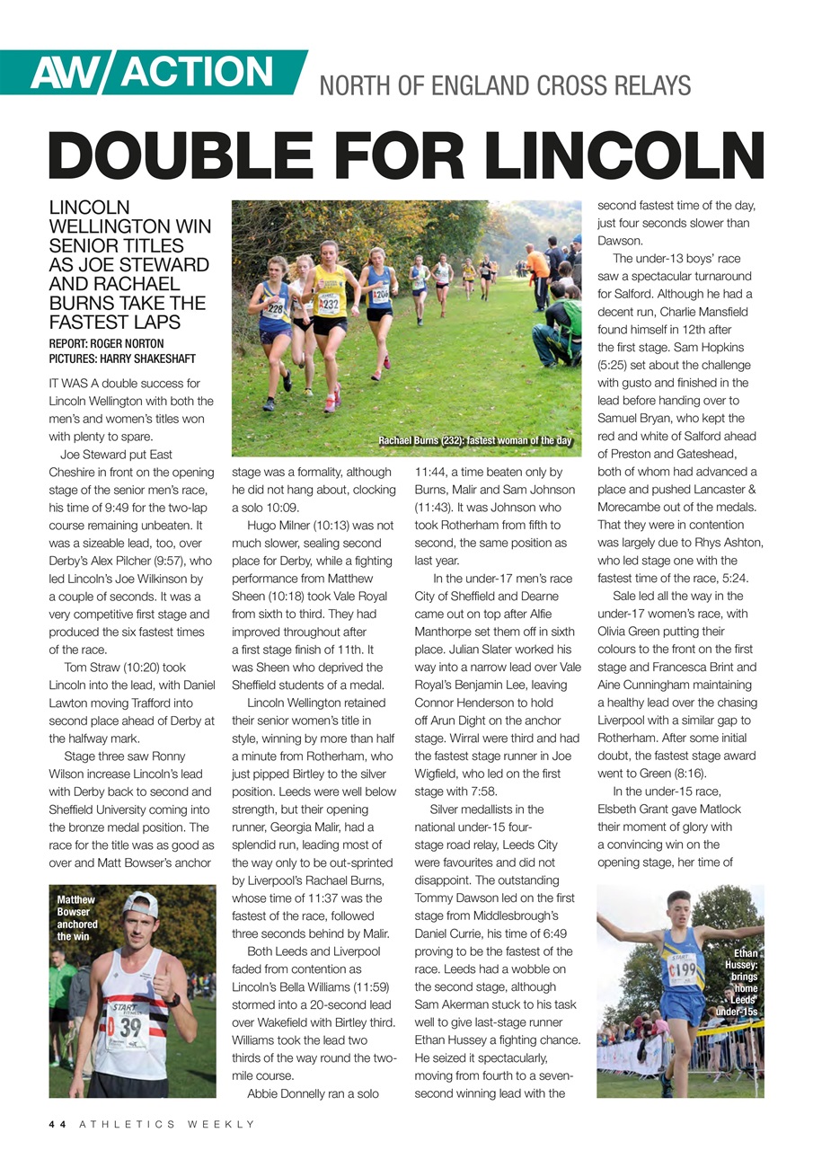 AW – Athletics Weekly Magazine Preview Pages