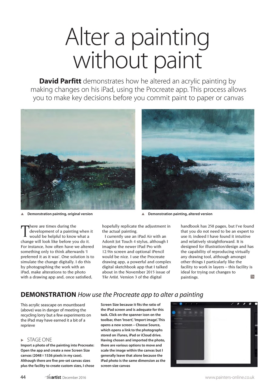 The Artist Preview Pages