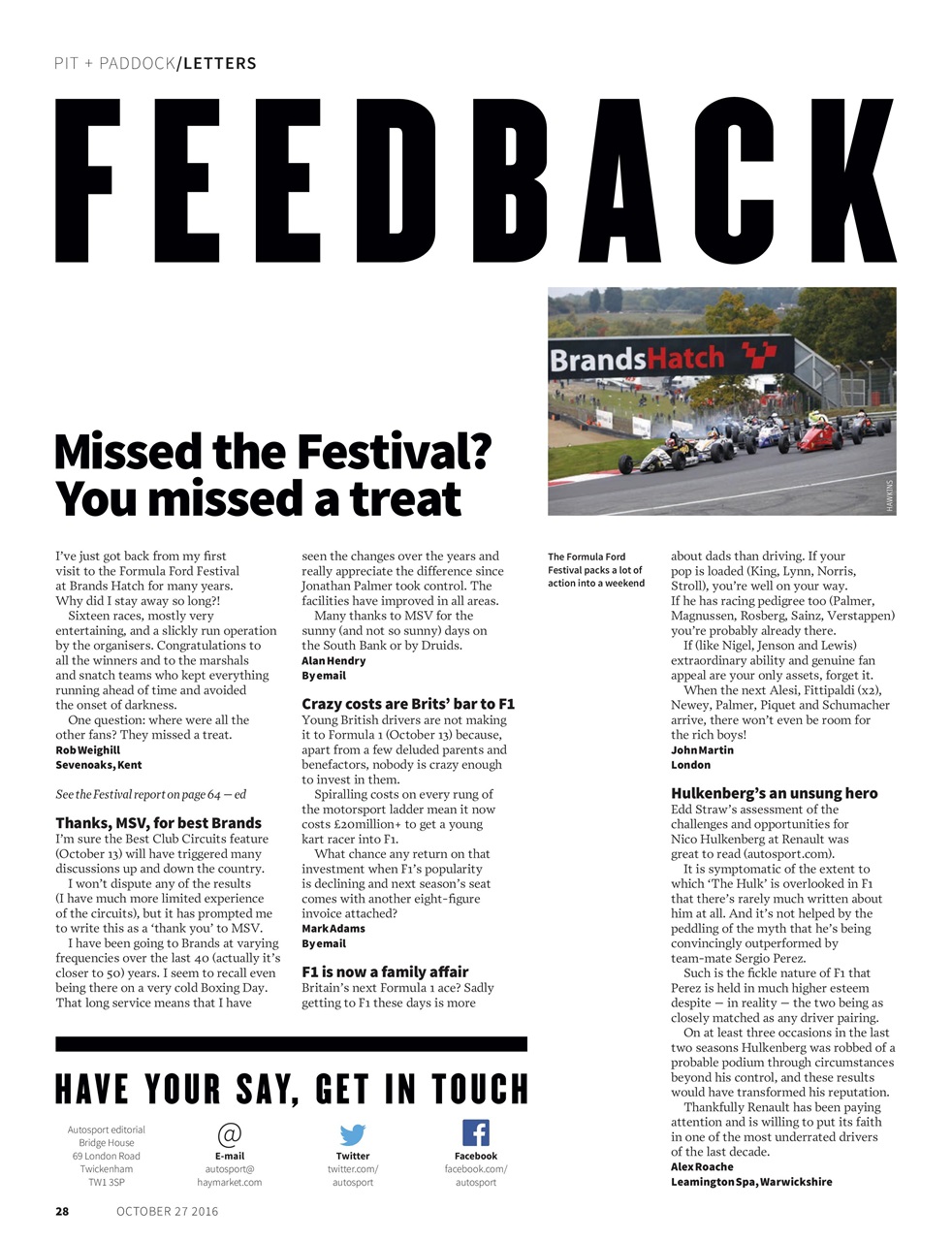 Autosport Preview Pages