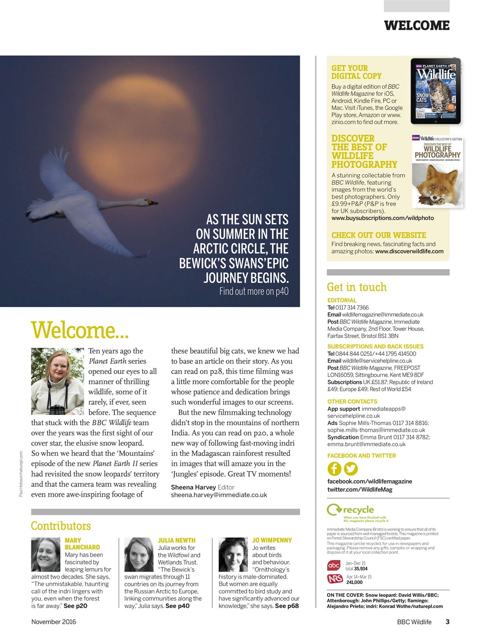 BBC Wildlife Magazine Preview Pages