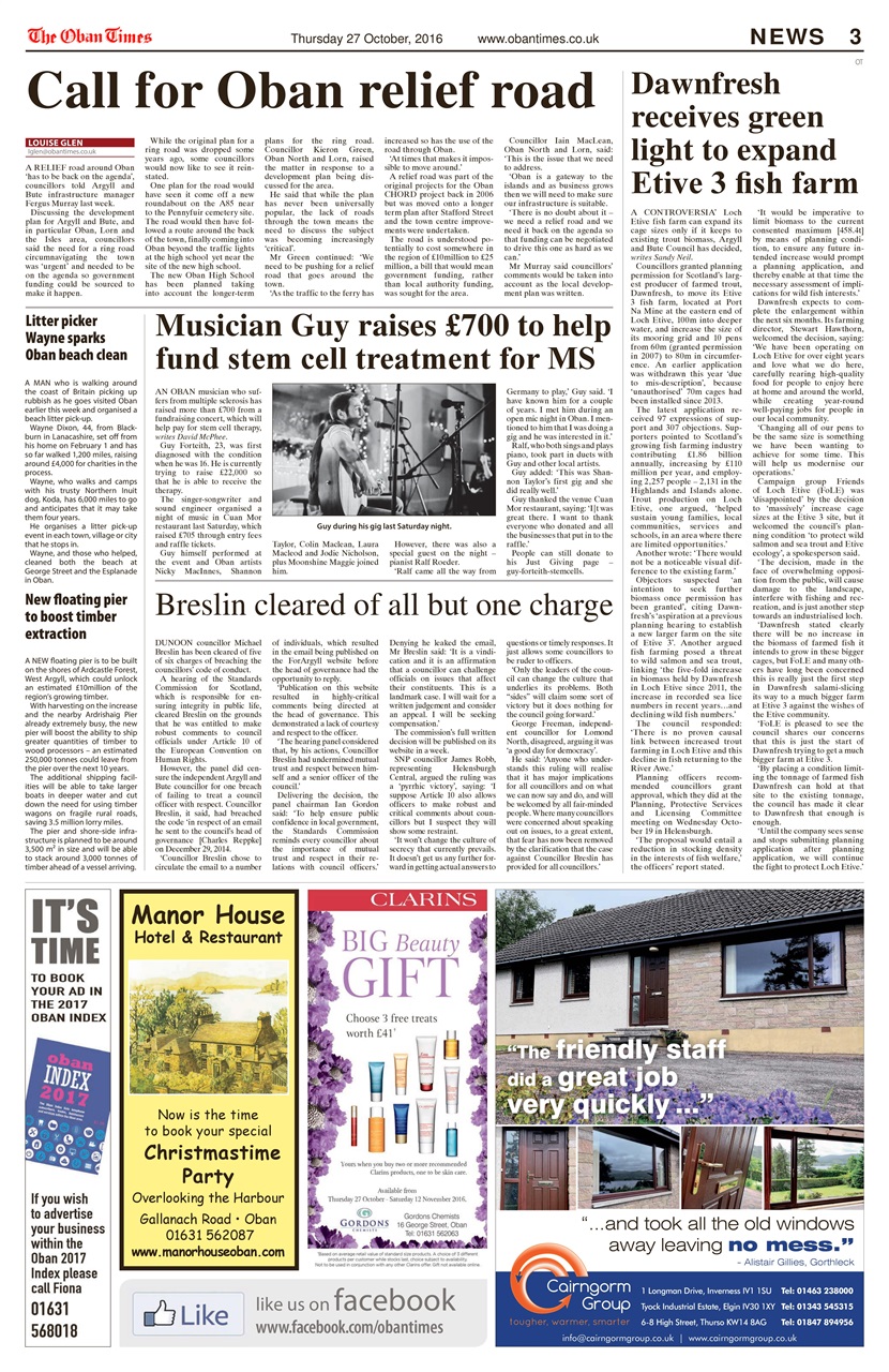 The Oban Times & Lochaber Times Preview Pages