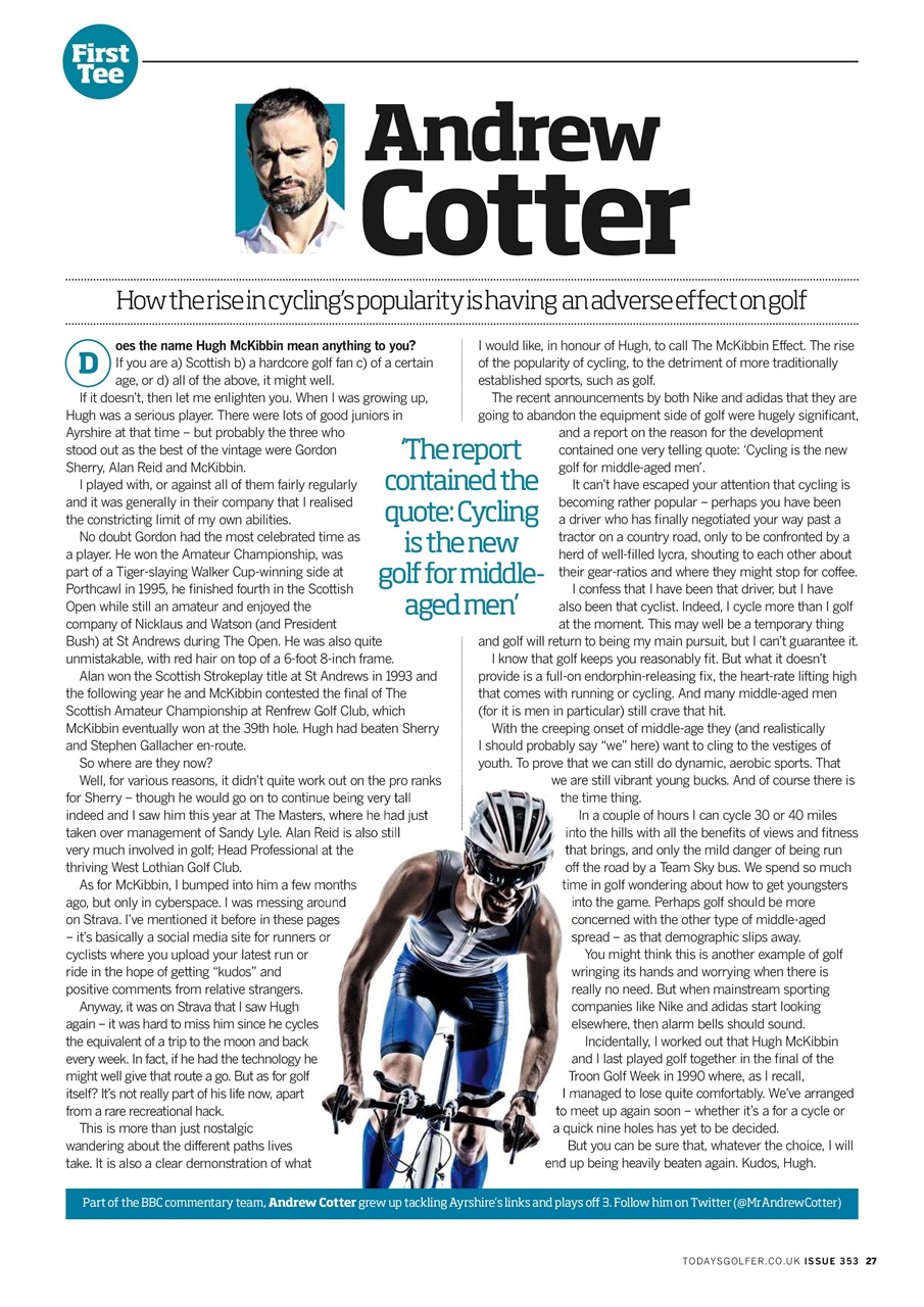 Today's Golfer Preview Pages