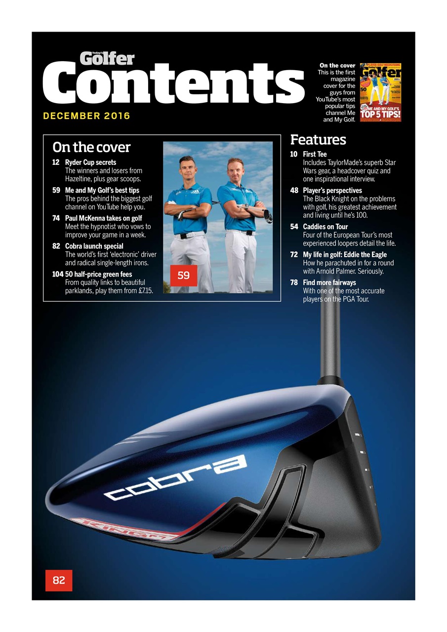Today's Golfer Preview Pages