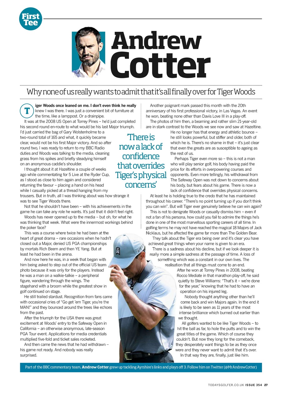 Today's Golfer Preview Pages