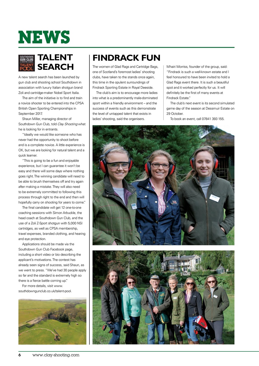Clay Shooting Preview Pages