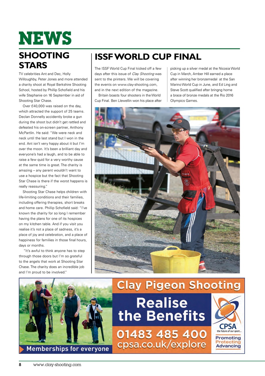 Clay Shooting Preview Pages