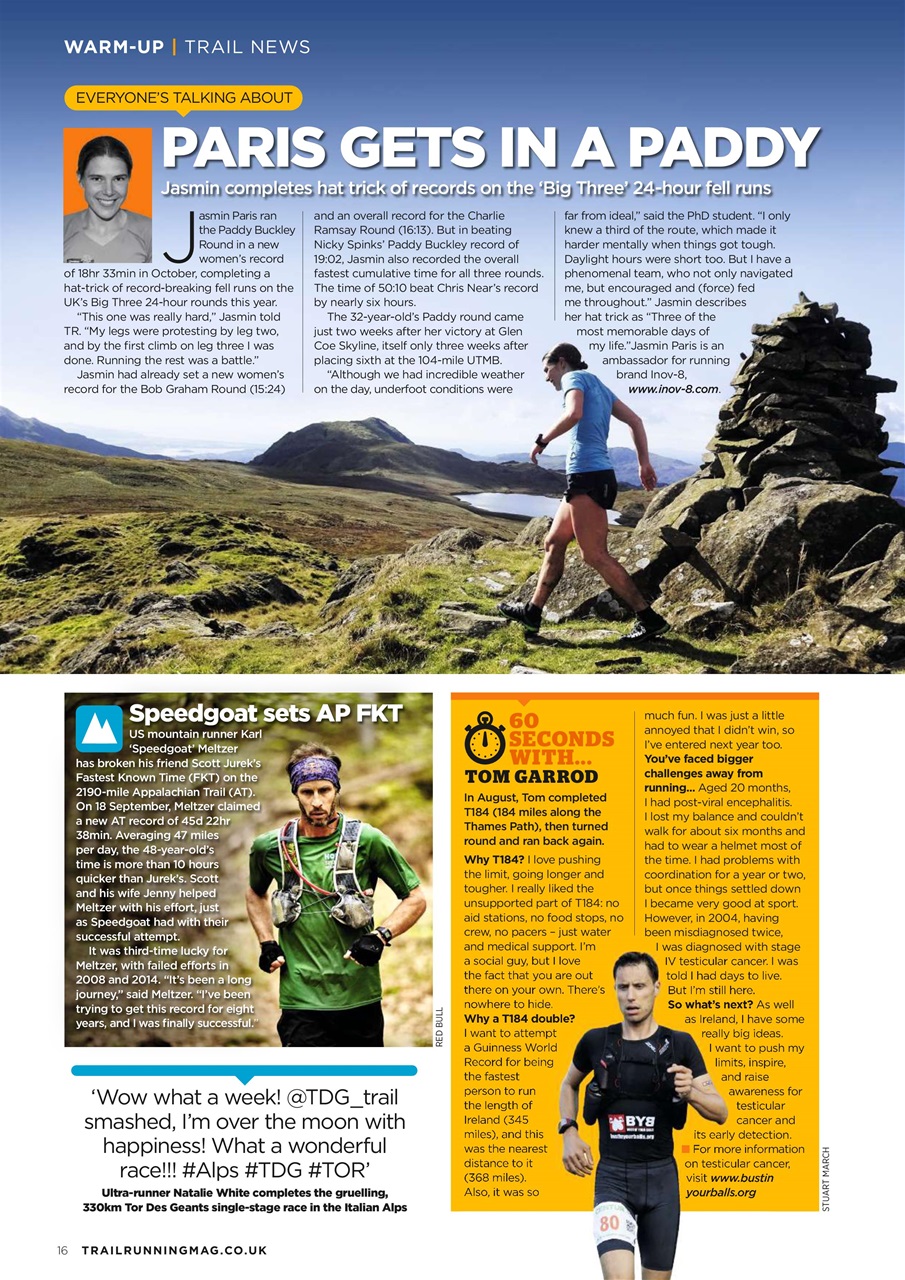 Trail Running Preview Pages