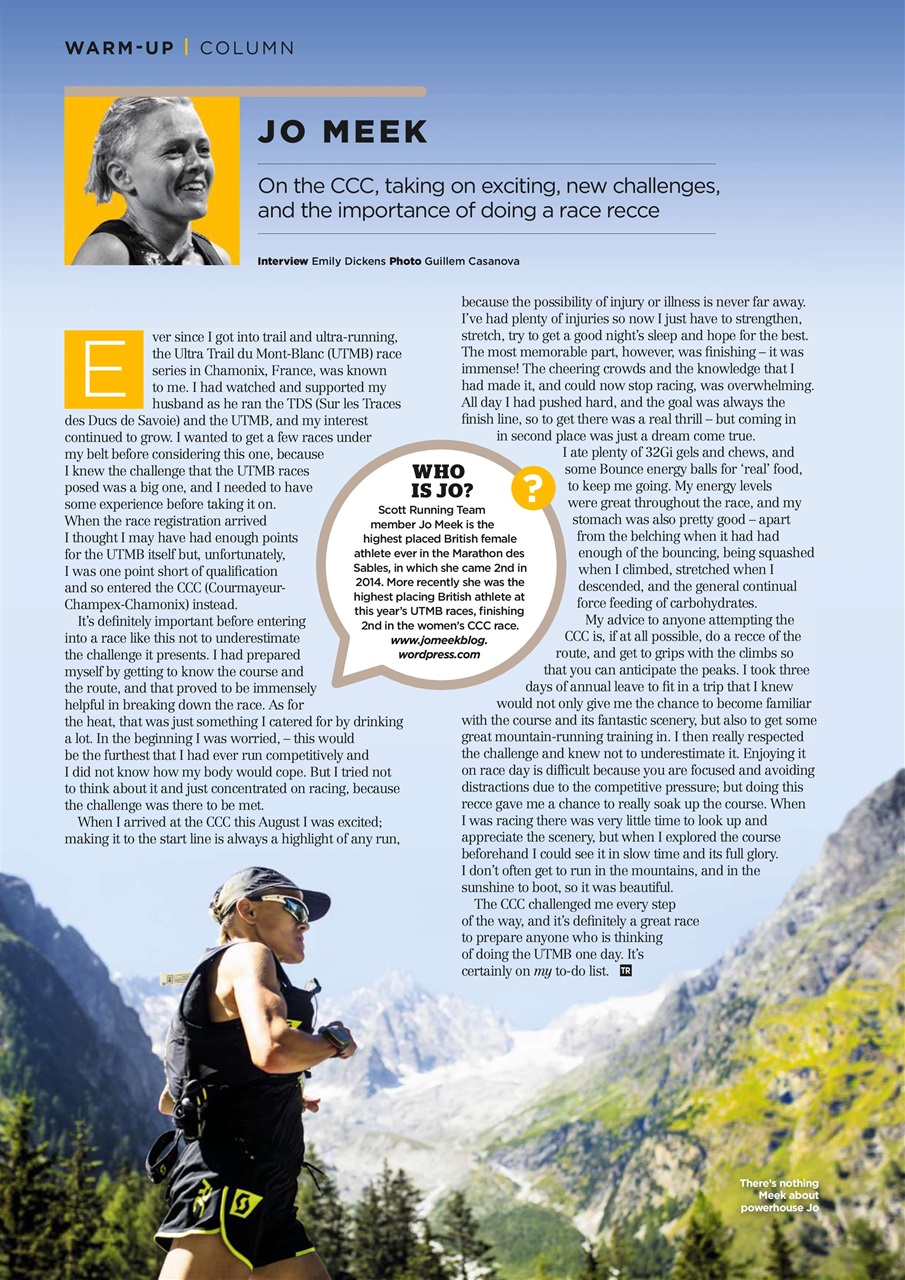 Trail Running Preview Pages