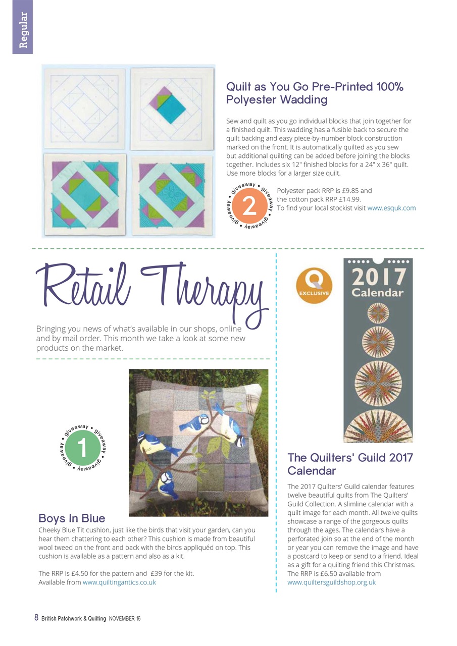 Patchwork and Quilting Preview Pages