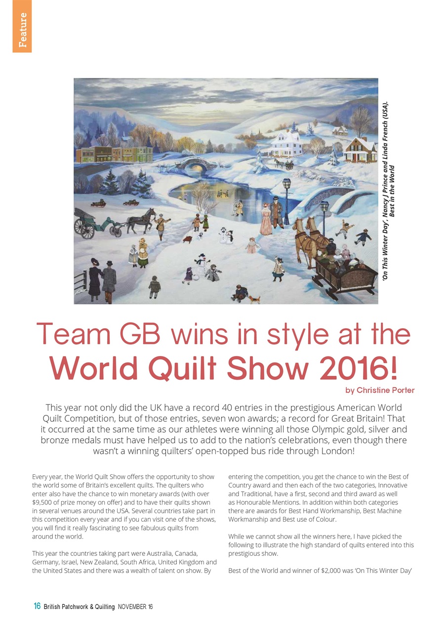 Patchwork and Quilting Preview Pages