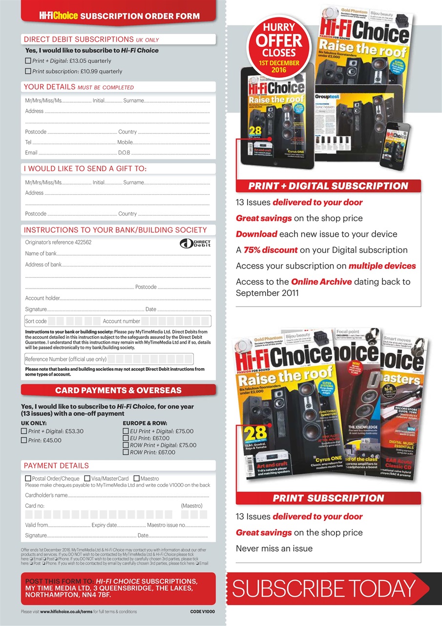 Hi-Fi Choice Preview Pages