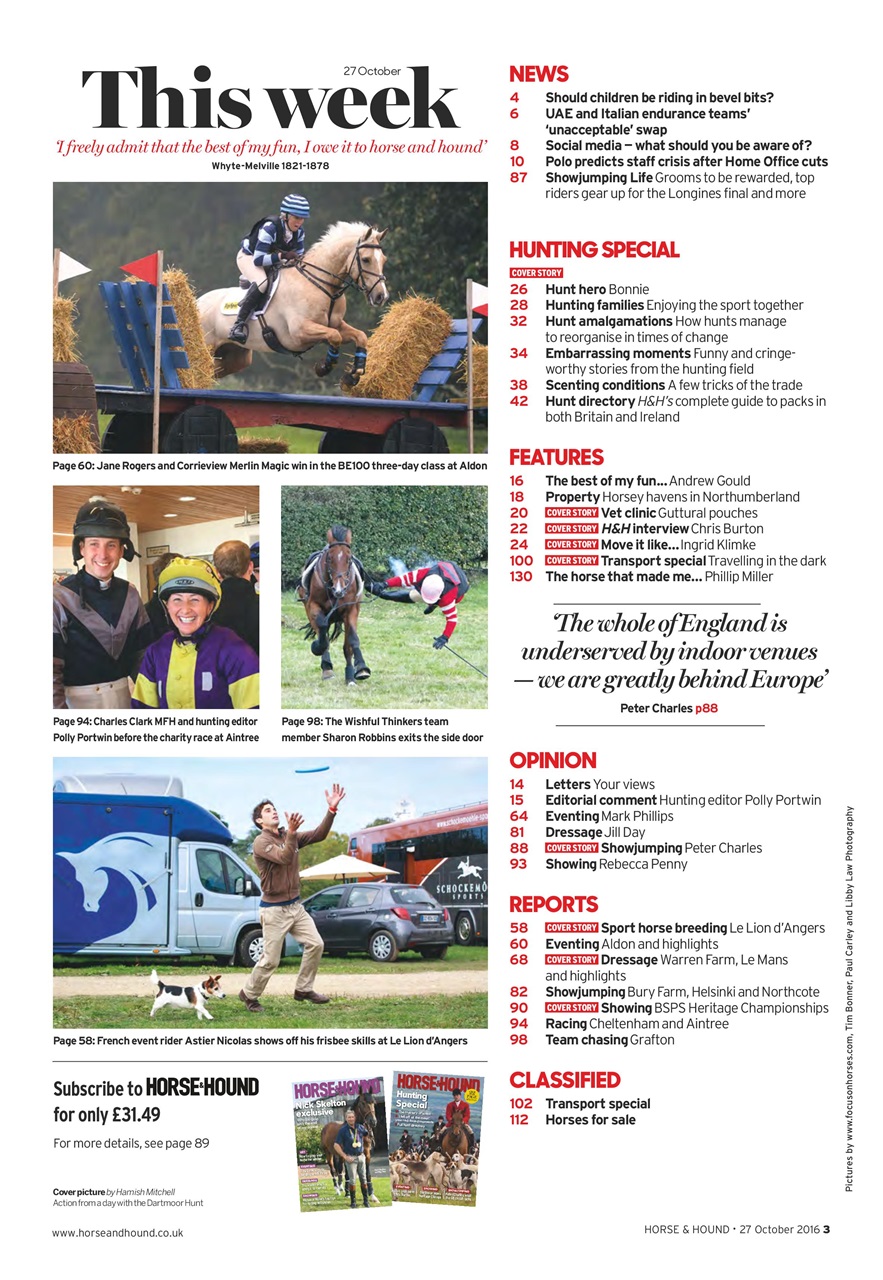 Horse & Hound Preview Pages