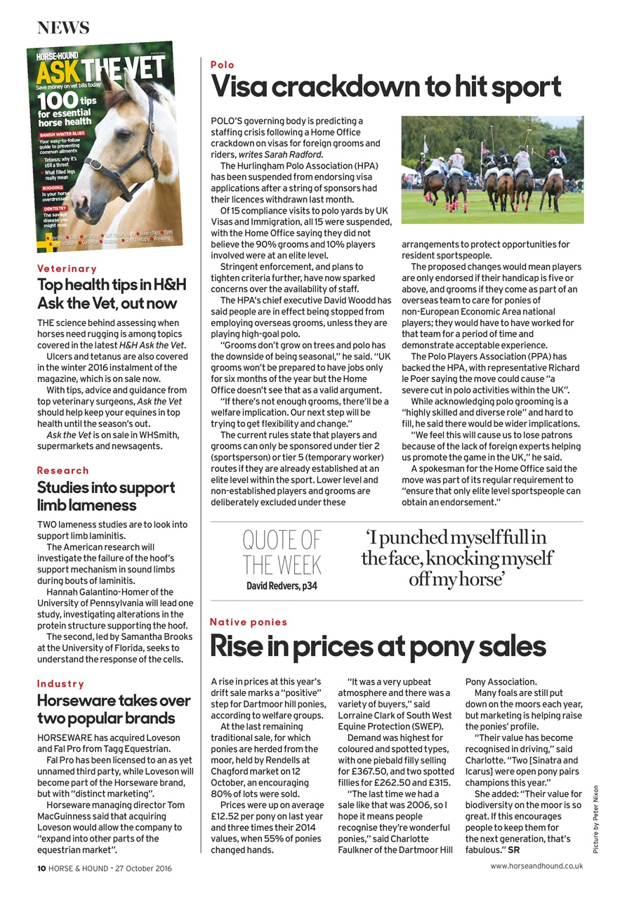 Horse & Hound Preview Pages