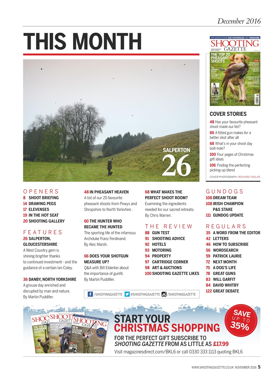 Shooting Gazette Preview Pages