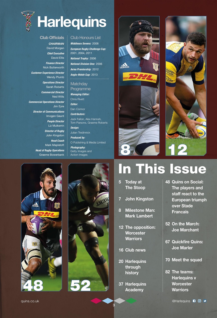 Harlequins Preview Pages