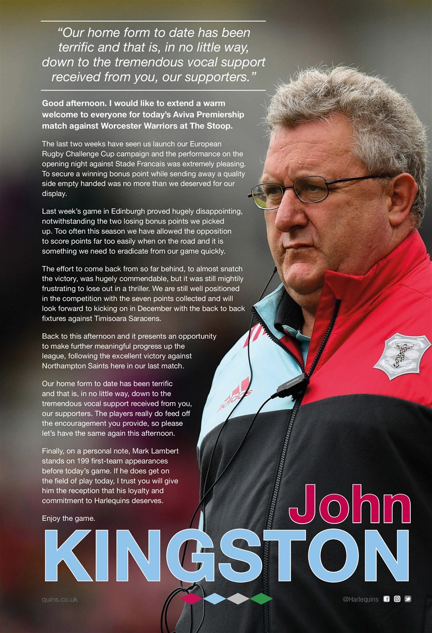 Harlequins Preview Pages