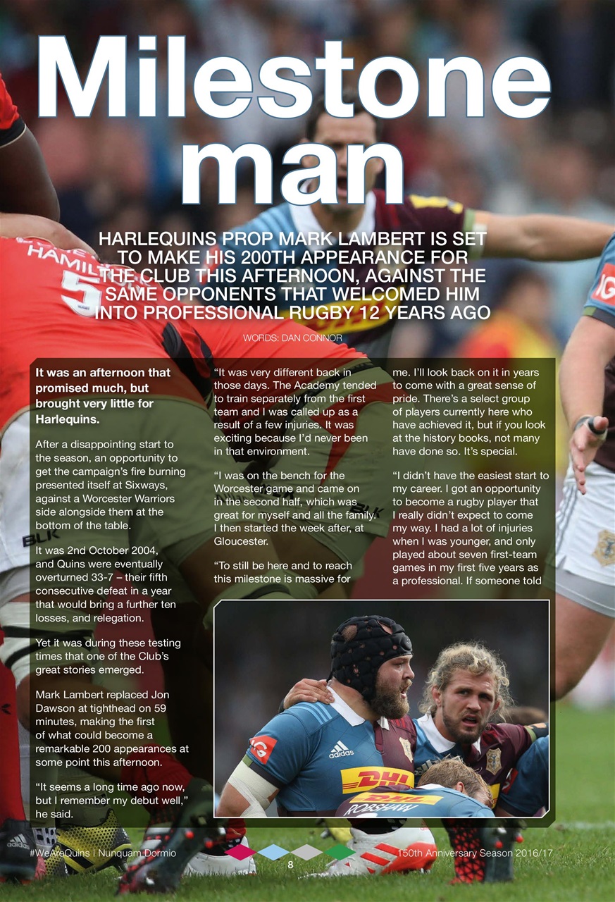 Harlequins Preview Pages