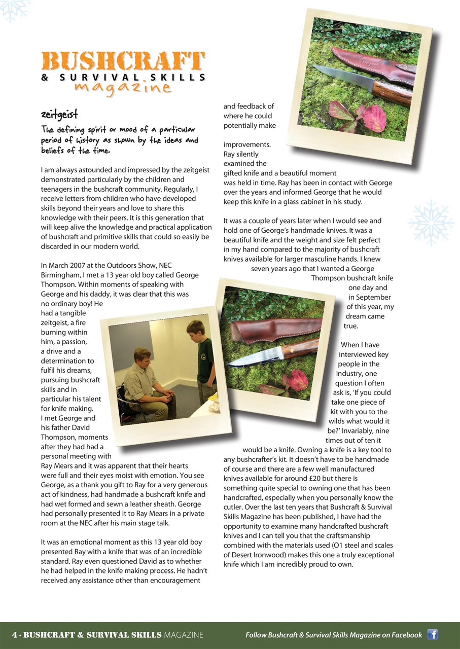 Bushcraft & Survival Skills Magazine Preview Pages