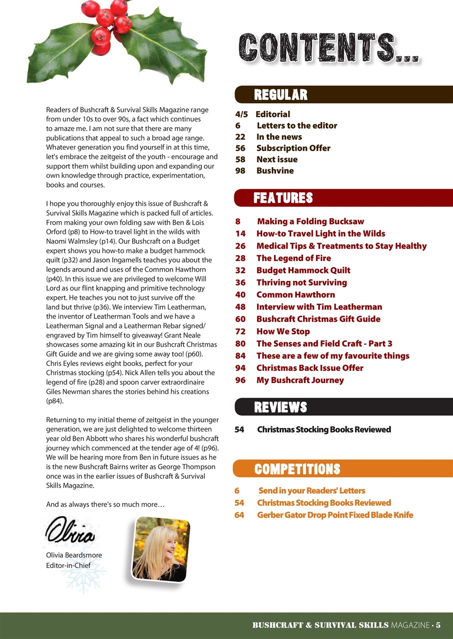 Bushcraft & Survival Skills Magazine Preview Pages