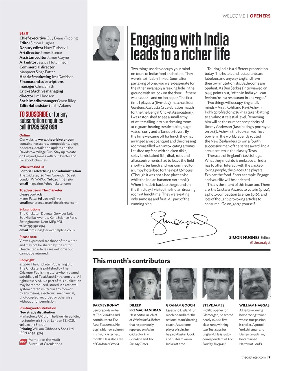 The Cricketer Magazine Preview Pages