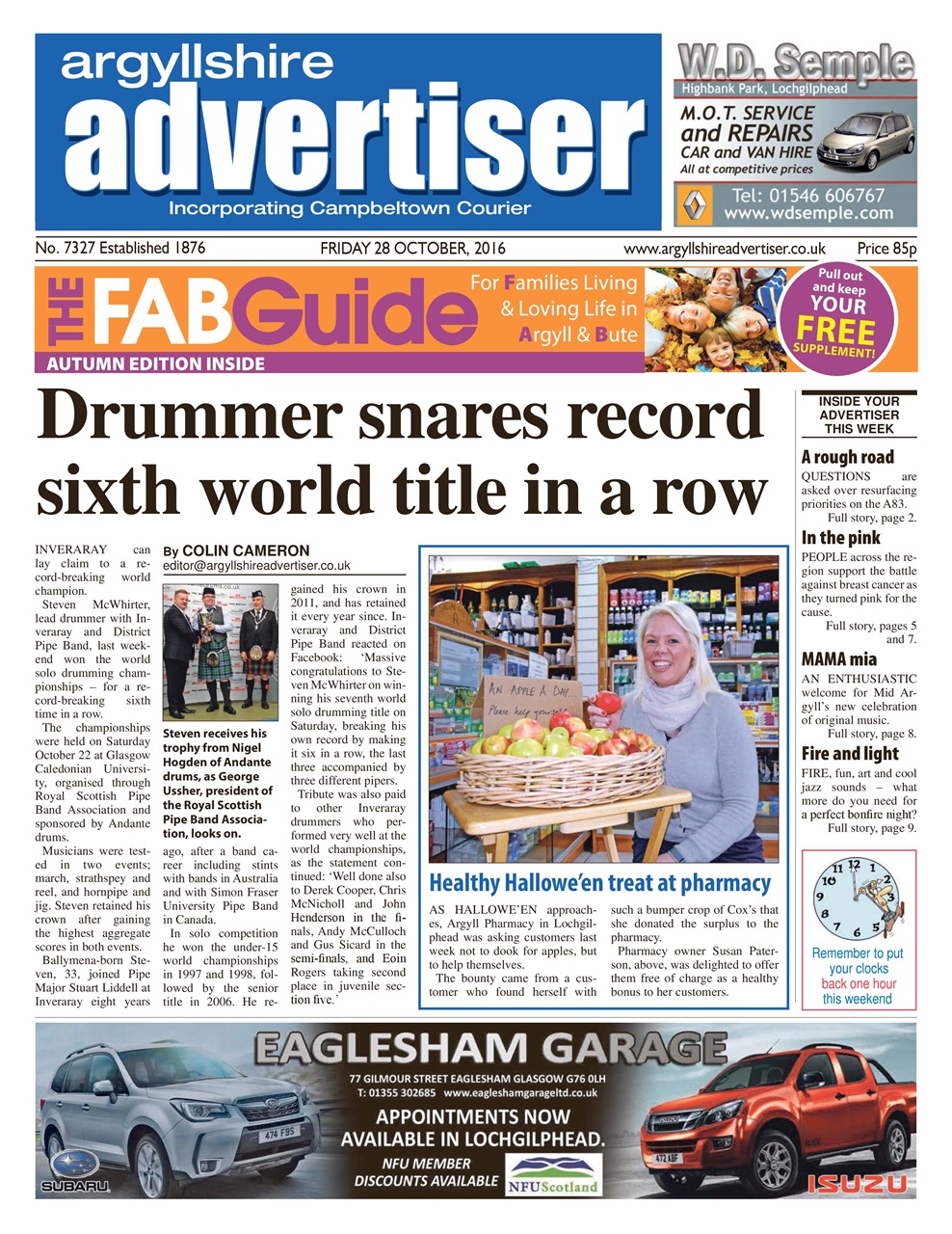 Argyllshire Advertiser Preview Pages