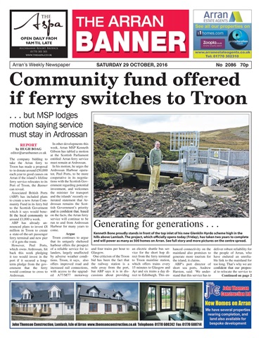 Arran Banner issue 29 October 2016
