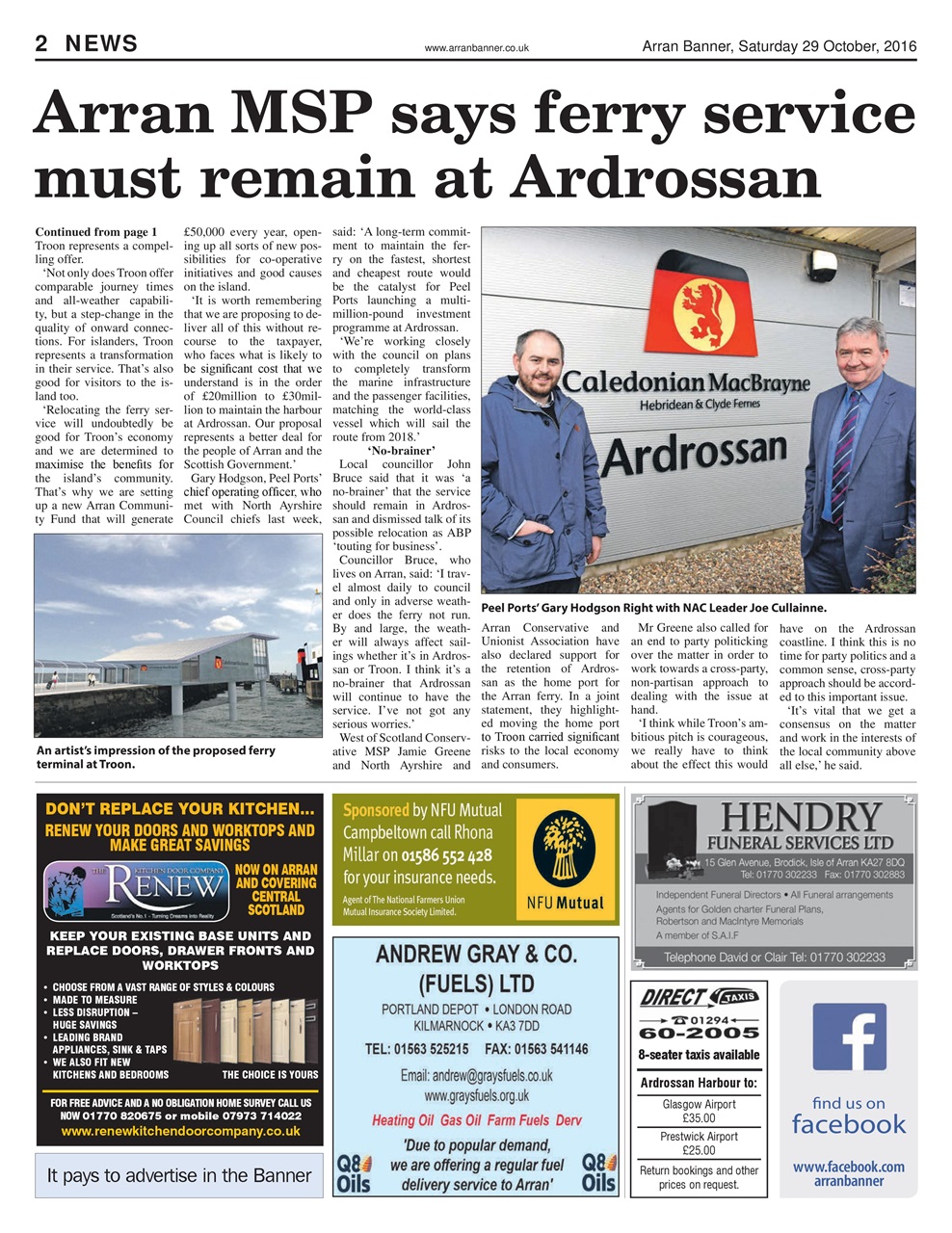 Arran Banner Preview Pages