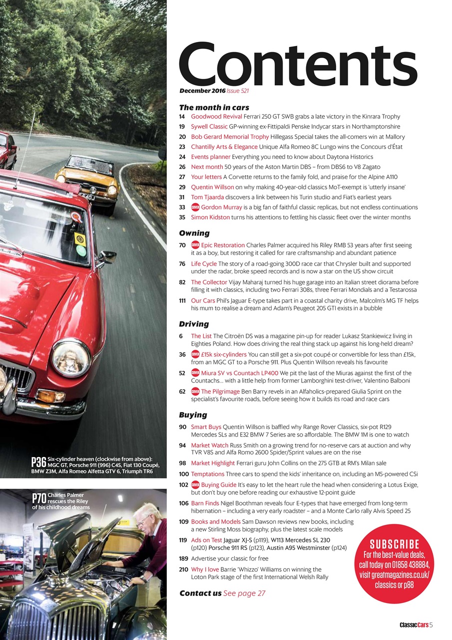 Classic Cars Preview Pages