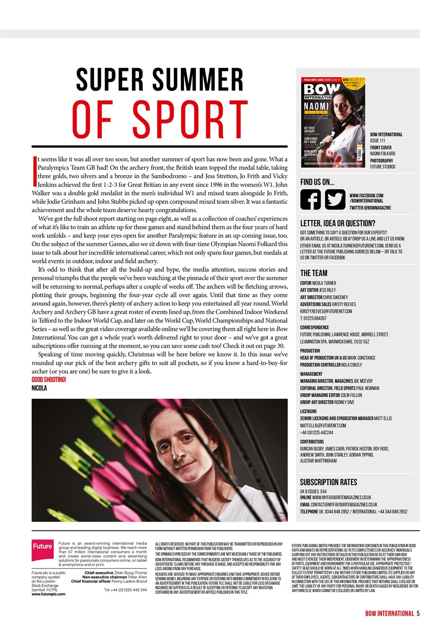 Bow International Preview Pages