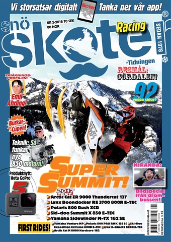 Tidningen Snöskoter issue 5-2016