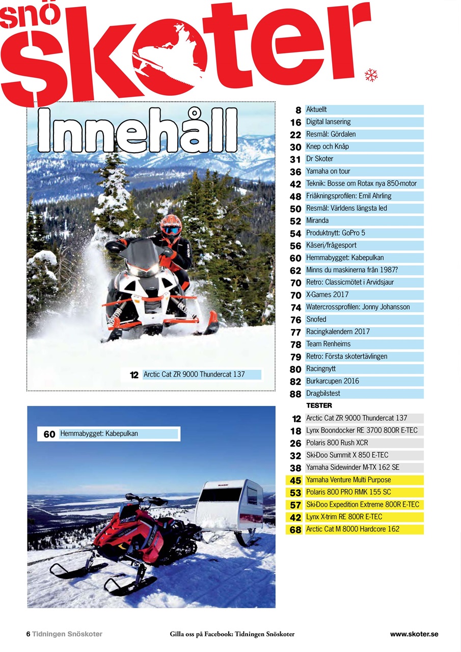 Tidningen Snöskoter Preview Pages