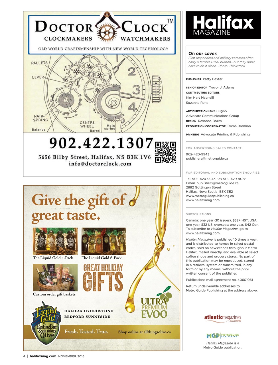 Halifax Magazine Preview Pages