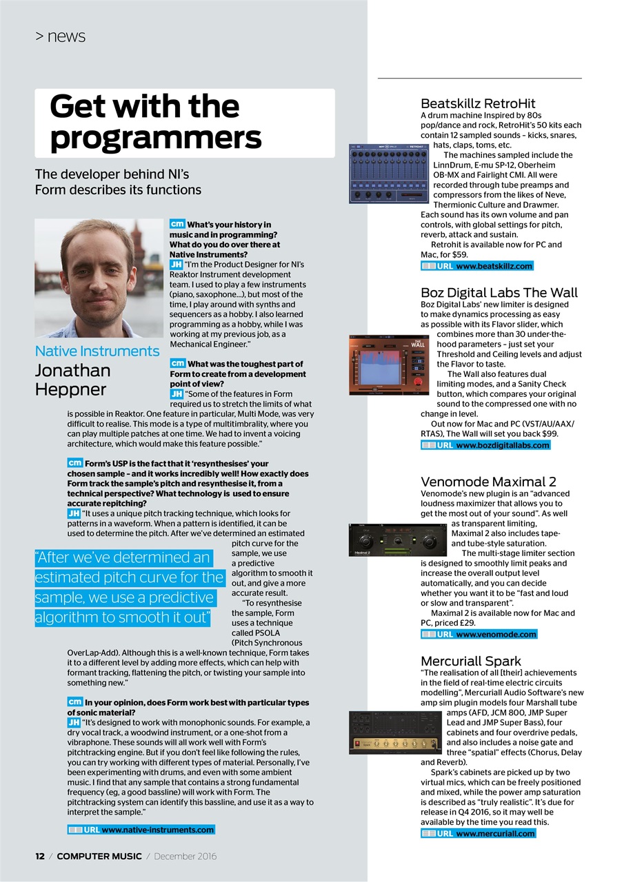 Computer Music Preview Pages