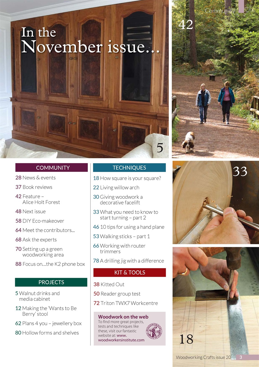 Woodworking Crafts Magazine Preview Pages