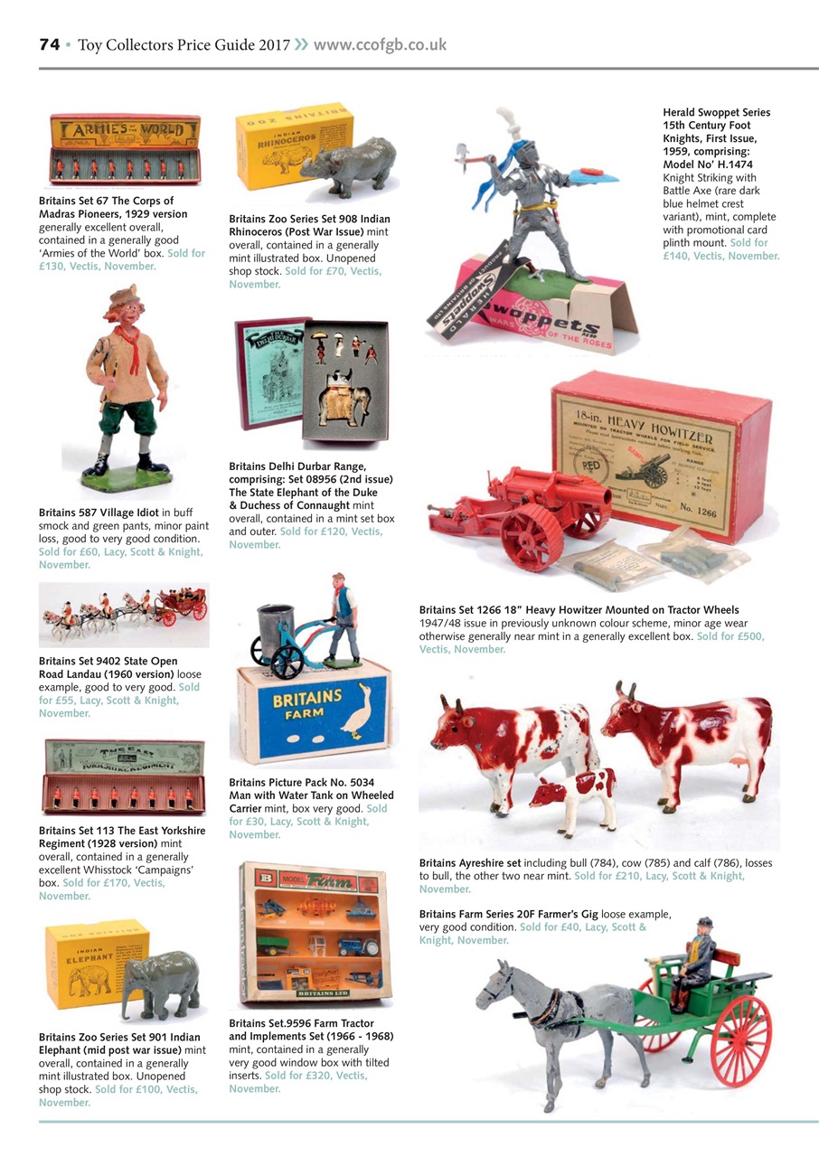 Toy Collectors Price Guide Preview Pages