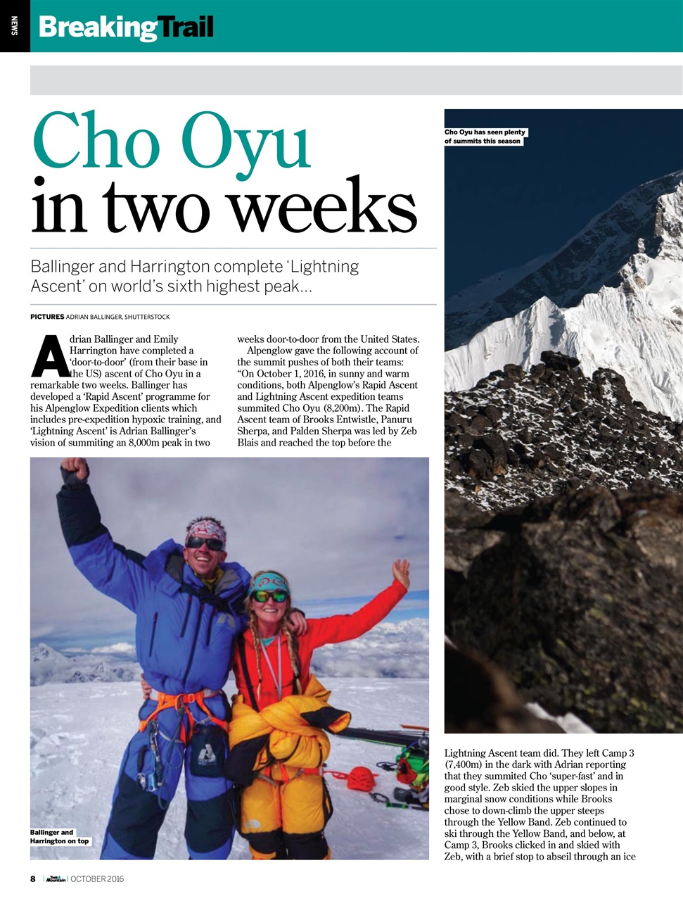 Trek & Mountain Magazine Preview Pages