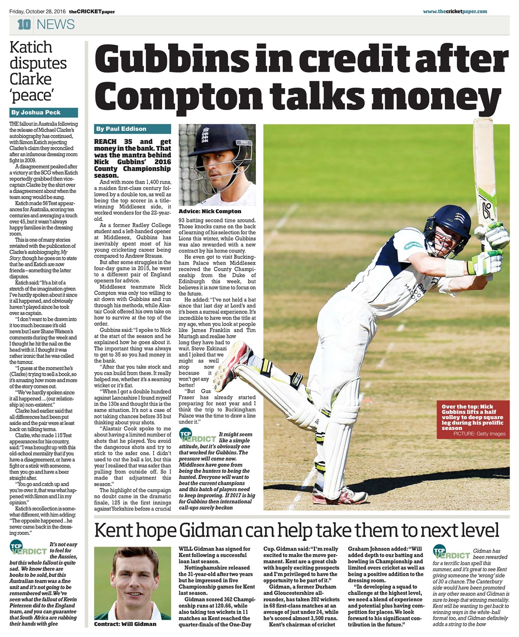 The Cricket Paper Preview Pages