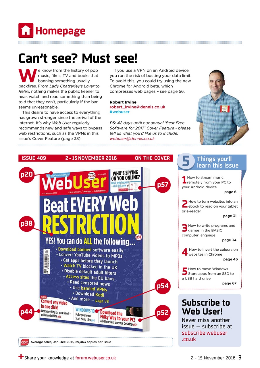 Webuser Preview Pages