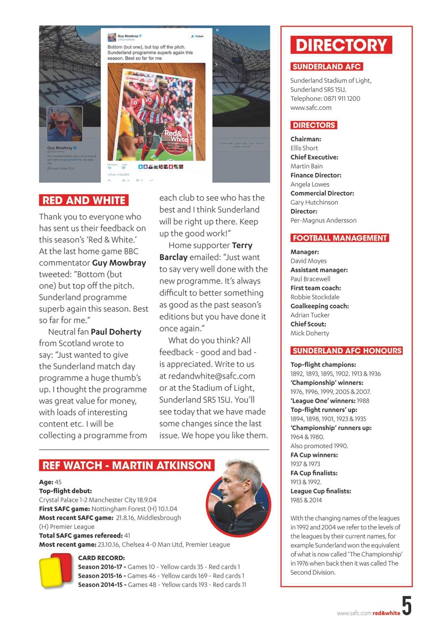 Sunderland FC Preview Pages