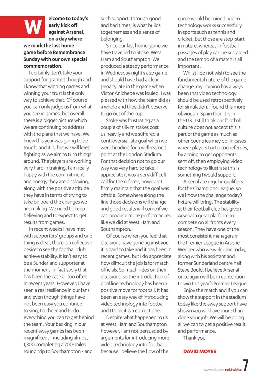 Sunderland FC Preview Pages