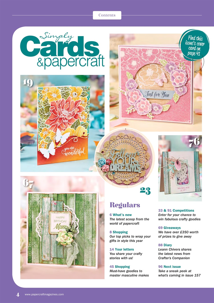 Simply Cards & Papercraft Preview Pages