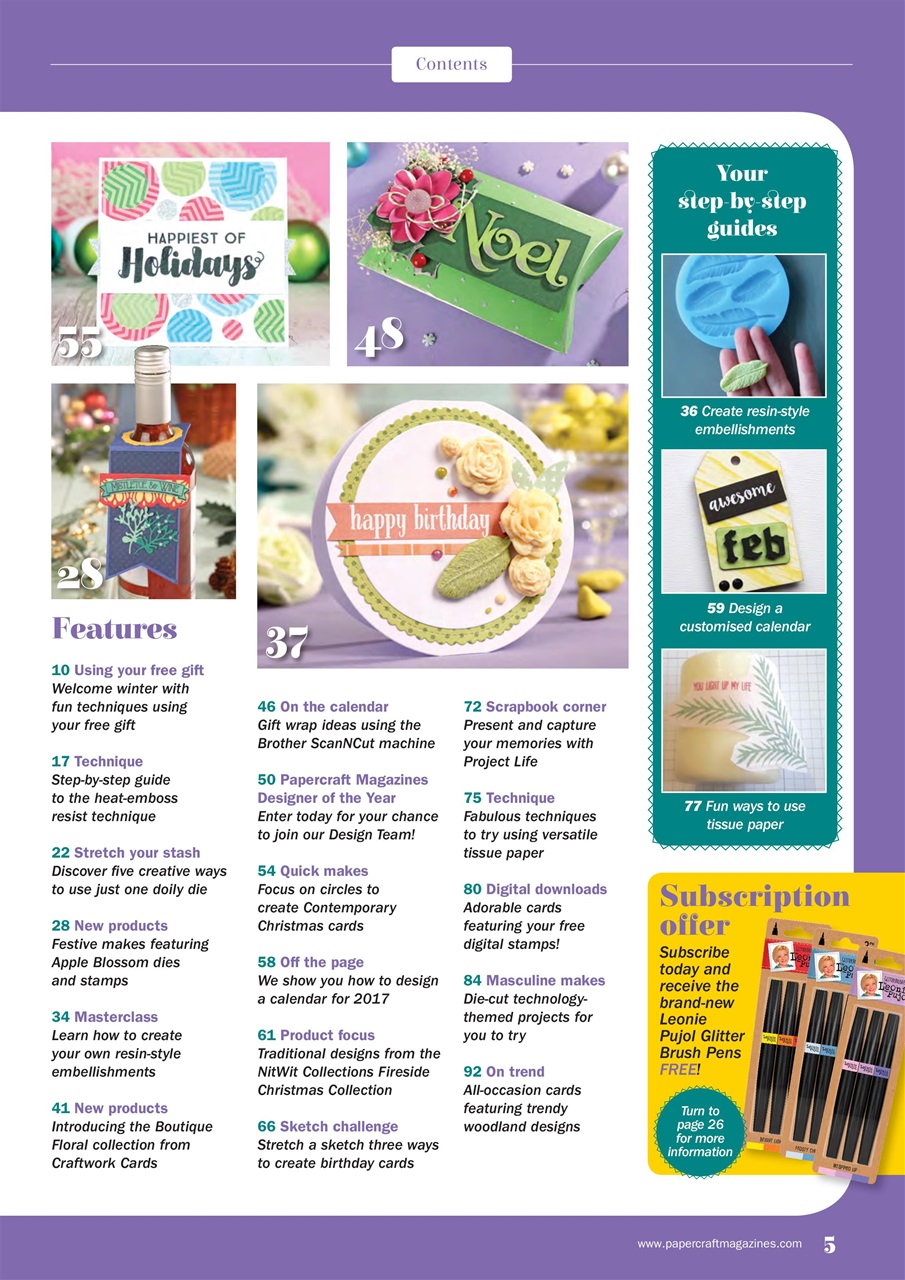 Simply Cards & Papercraft Preview Pages