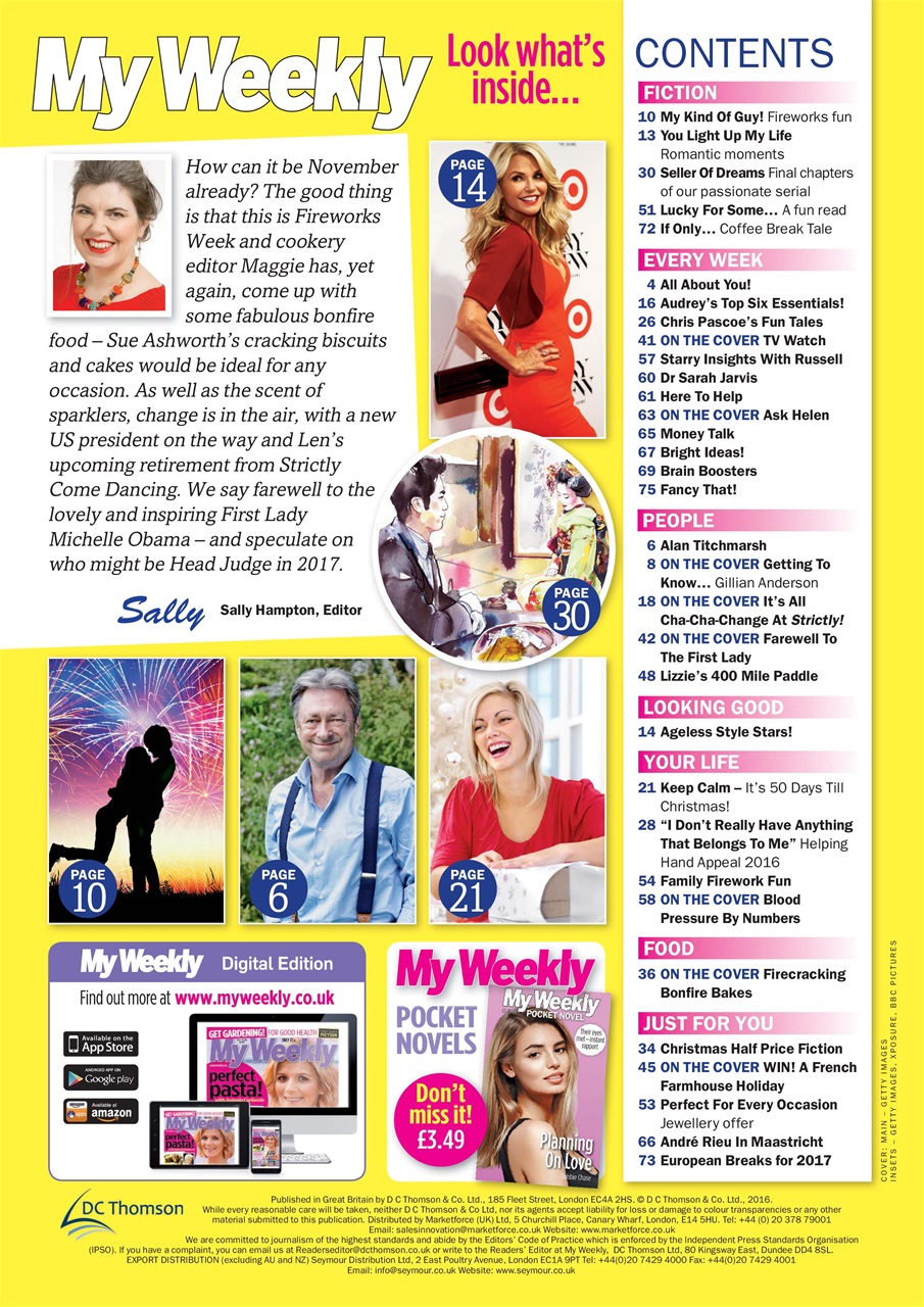 My Weekly Preview Pages