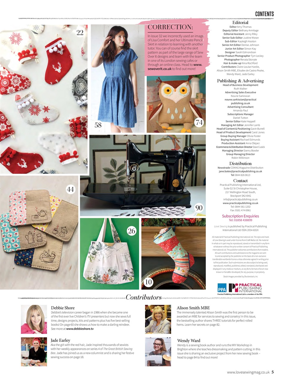 Love Sewing Preview Pages