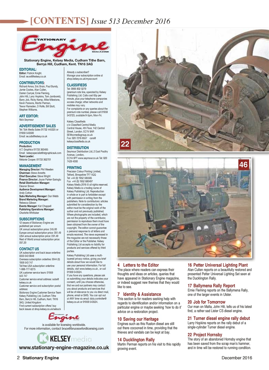Stationary Engine Preview Pages