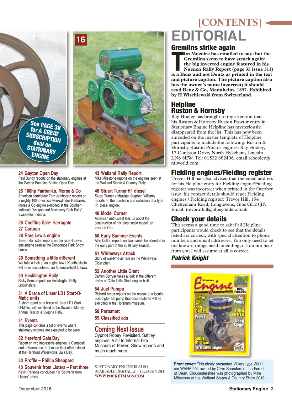 Stationary Engine Preview Pages
