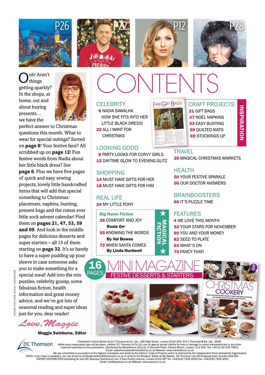 My Weekly Special Preview Pages